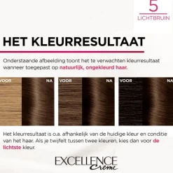 Hot L'Oréal Paris Excellence Crème Verzorgende Crèmekleuring 5 Lichtbruin