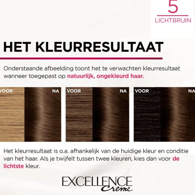 Hot L'Oréal Paris Excellence Crème Verzorgende Crèmekleuring 5 Lichtbruin