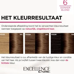 New L'Oréal Paris Excellence Crème Verzorgende Crèmekleuring 6 Donkerblond
