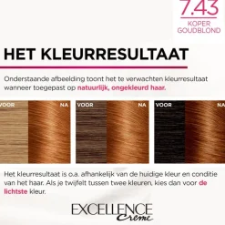 Sale L'Oréal Paris Excellence Crème Verzorgende Crèmekleuring 7.43 Koper Goudblond