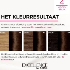 Discount L'Oréal Paris Excellence Crème Verzorgende Crèmekleuring 4 Middenbruin