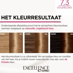 Online L'Oréal Paris Excellence Crème Verzorgende Crèmekleuring 7.3 Goudblond