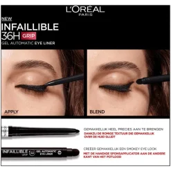 Outlet L'Oréal Paris Infaillible 36H Grip Gel Automatic Waterproof Eyeliner Intens Zwart 5 GR