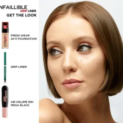 Outlet L'Oréal Paris Infaillible 36H Grip Gel Automatic Waterproof Eyeliner Intens Zwart 5 GR