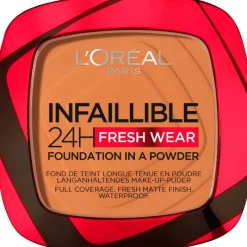 Clearance L'Oréal Paris Infaillible 24H Fresh Wear Foundation in a Powder 330 Hazelnut 330 - Hazelnut