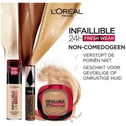 Sale L'Oréal Paris Infaillible 24H Fresh Wear Foundation in a Powder 140 Golden Beige