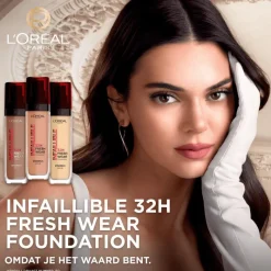 Sale L'Oréal Paris Infaillible 32HR Fresh Wear Foundation met SPF25 30 ML 235 Honey