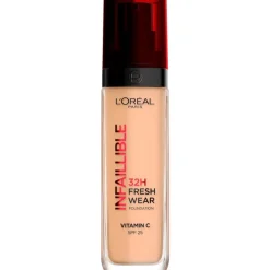 Sale L'Oréal Paris Infaillible 32HR Fresh Wear 220 Sand Foundation met SPF25 30 ML
