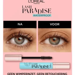 Outlet L'Oréal Paris Lash Paradise Volume Mascara Waterproof Zwart Black Waterproof