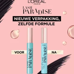 Outlet L'Oréal Paris Lash Paradise Volume Mascara Waterproof Zwart Black Waterproof