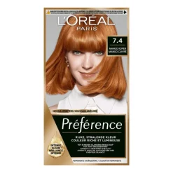 New L'Oréal Paris Préférence Permanente Haarkleuring 7.4 Mango