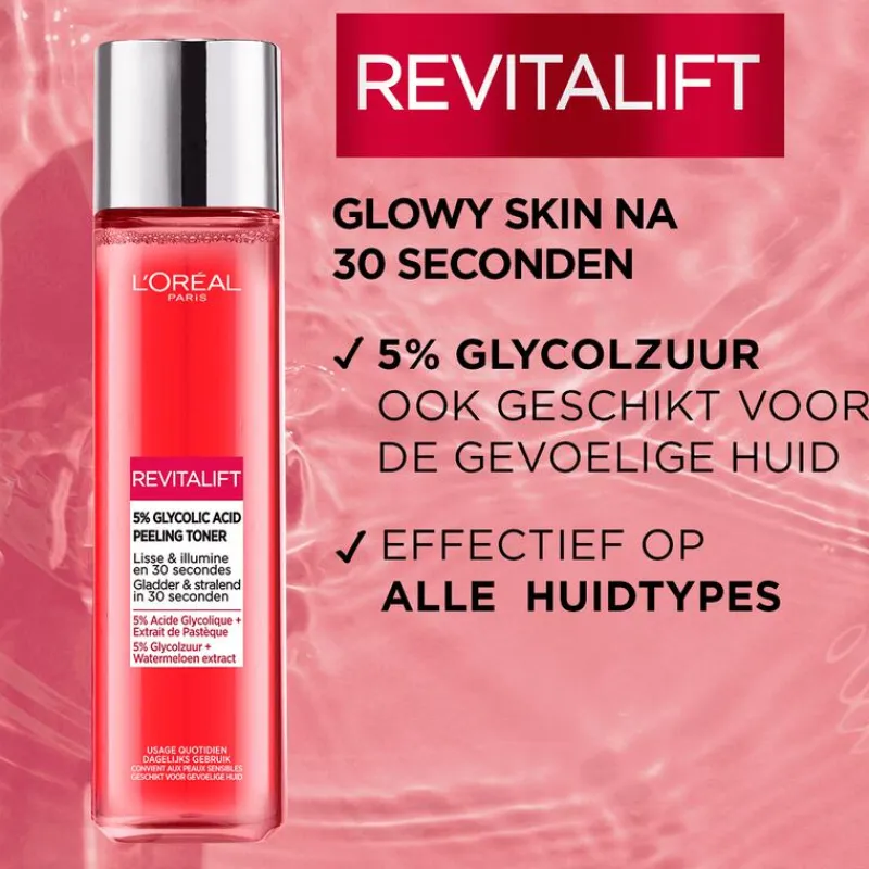 Best L'Oréal Paris Revitalift 5% Glycolzuur Peeling Exfoliant Toner 180 ML