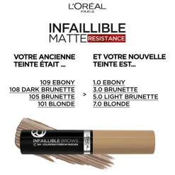 L'Oréal Paris L'Oreal Paris Infaillible Brow Mascara 5.0 Light Brunette