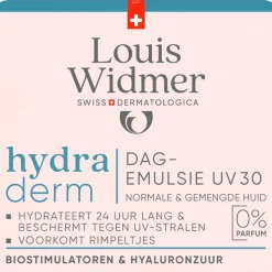 Online Louis Widmer Hydraderm Dagemulsie UV SPF30 Zonder Parfum 50 ML