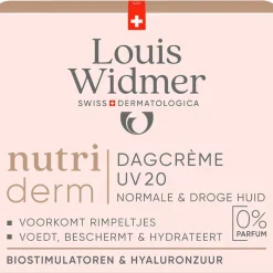 Outlet Louis Widmer Nutriderm Dagcrème UV SPF 20 Zonder Parfum 50 ML