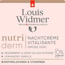 Louis Widmer Nutriderm Nachtcrème Vitalisante Zonder Parfum 50 ML