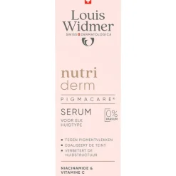 Louis Widmer Nutriderm Pigmacare Serum Zonder Parfum 30 ML