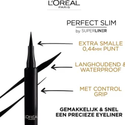 Sale L'Oréal Paris LÓréal Paris Superliner Perfect Slim Eyeliner Pen Zwart 01 Intense black