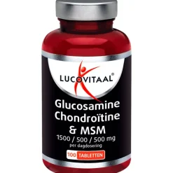 Hot Lucovitaal Glucosamine Chondroïtine MSM 1500/ 500 mg tabletten 100 stuks pot