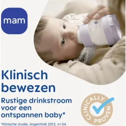 Hot MAM Easy Start Anti-Colic Babyfles 260 ML Lila