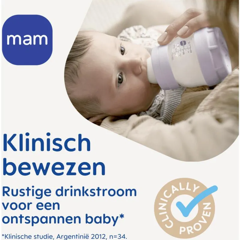Online MAM Easy Start Anti-Colic Babyfles 320 ML Blue