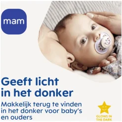 Outlet MAM Original Fopspenen Night 16+ maanden Uni 2 stuks
