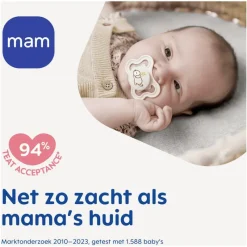 Sale MAM Supreme Fopspenen 6-16 maanden Blue 2 stuks