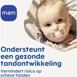 Clearance MAM Supreme Fopspenen 6-16 maanden Pink 2 stuks