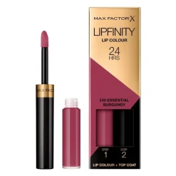 New Max Factor Lipfinity Lip Colour Lipstick 330 Essential Burgundy