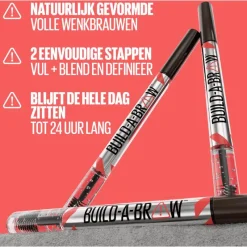 Sale Maybelline New York BUILD A BROW Wenkbrauwpen/fixeergel 260 Deep Brown 260 - Deep Brown