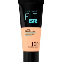 Maybelline New York Fit Me Matte + Poreless Foundation 30 ML 120 Classic Ivory