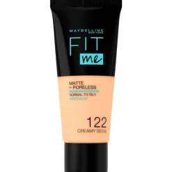 Sale Maybelline New York Fit Me Matte + Poreless Foundation 30 ML 122 Creamy Beige