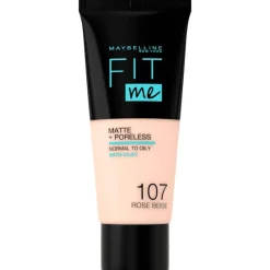 Outlet Maybelline New York Fit Me Matte + Poreless Foundation 107 Rose Beige