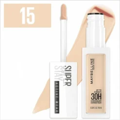 Outlet Maybelline New York SuperStay 30H Active Wear Concealer 15 Light 10 ML 15 - Light