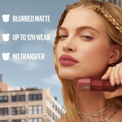 New Maybelline New York Teddy Tint Lipstick 15 Skinny Dip