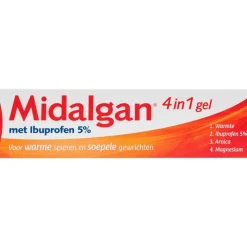 Hot Midalgan 4in1 Ibuprofen 5% Gel 100 GR