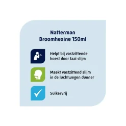 Sale Natterman Broomhexine Extra Sterk 8mg/5ml 150 ML