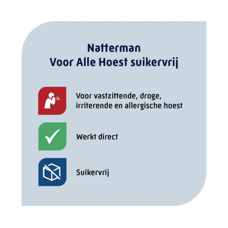 Best Natterman Direct Voor Alle Hoest Suikervrij Siroop 120ML