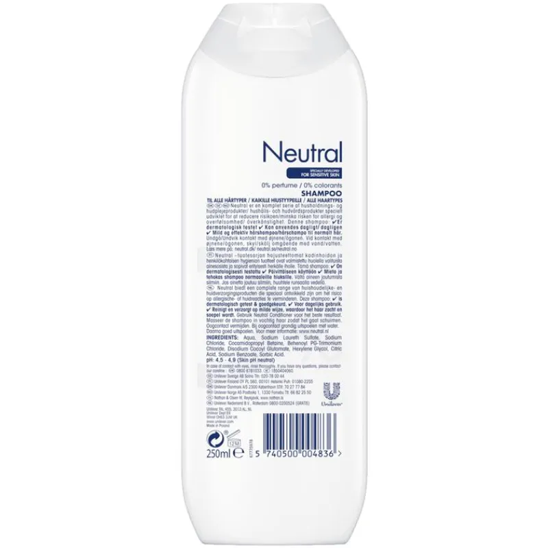 Discount Neutral 0% Normaal Shampoo 250 ML