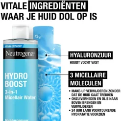 New Neutrogena Hydro Boost Micellair Water Alle Huidtypen 400 ML