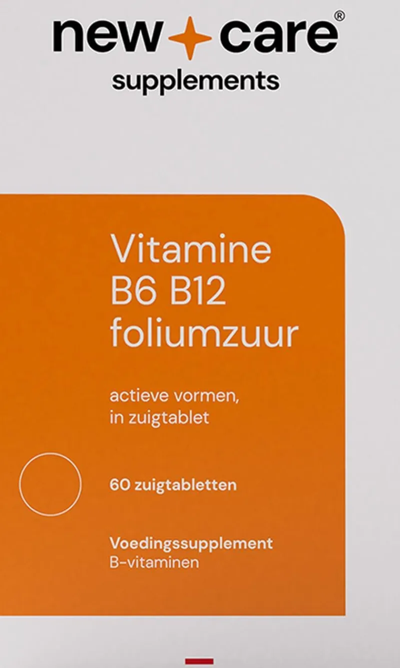 Discount New Care Vitamine B6 B12 Foliumzuur Zuigtabletten 60 stuks