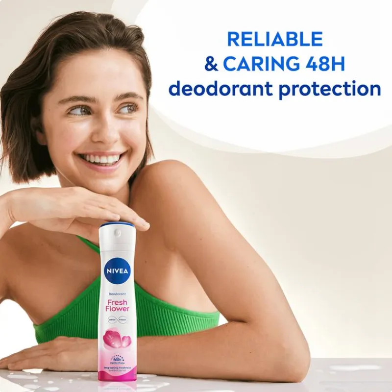 Hot NIVEA Fresh Flower Deodorant Spray 150 ML
