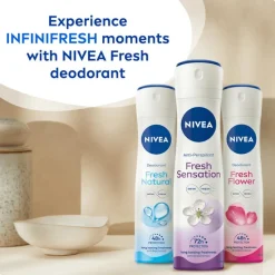 Online NIVEA Fresh Sensation Deodorant Spray 150 ML