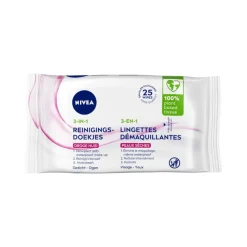 Clearance NIVEA 3-in-1 Reinigingsdoekjes Droge Huid 25 stuks