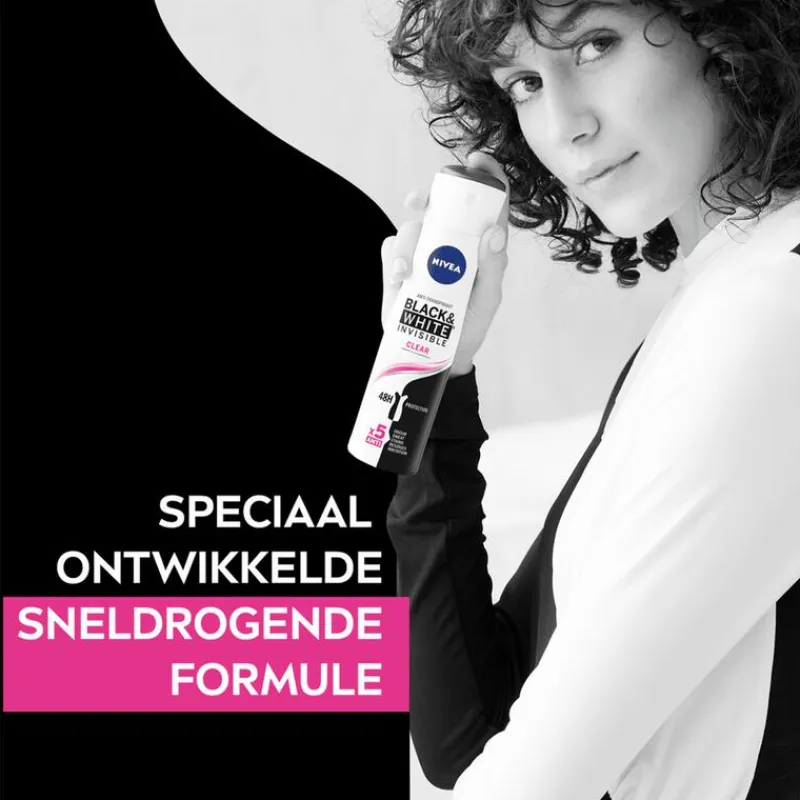 Sale NIVEA Invisible Black & White Original Deodorant Spray 150 ML