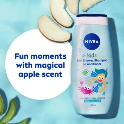 Sale NIVEA Kids 3in1 Douchegel Shampoo & Conditioner Magic Apple Geur 250ML
