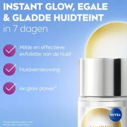 NIVEA Luminous Skin Glow Liquid Refiner Exfoliant Gezichtsreiniger 100ML