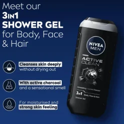 Online NIVEA MEN Active Clean 3-in-1 Douchegel 500 ML