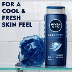 Hot NIVEA MEN Cool Kick 3-in-1 Douchegel 500 ML
