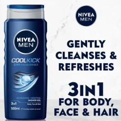 Hot NIVEA MEN Cool Kick 3-in-1 Douchegel 500 ML